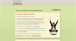 Desktop Screenshot of foundtimefarm.tripod.com