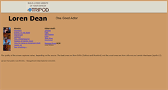 Desktop Screenshot of lorendean.tripod.com