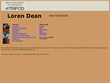 Tablet Screenshot of lorendean.tripod.com