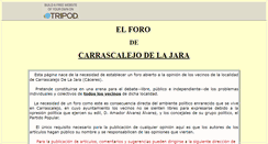 Desktop Screenshot of carrascalejo.tripod.com