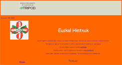 Desktop Screenshot of euskalhintxak.tripod.com