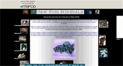 Desktop Screenshot of newfindminerals.tripod.com