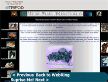 Tablet Screenshot of newfindminerals.tripod.com