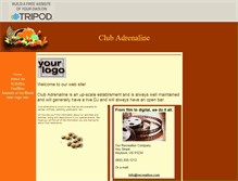 Tablet Screenshot of club-adrenaline.tripod.com