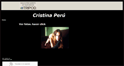 Desktop Screenshot of cristinaperu.tripod.com