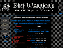 Tablet Screenshot of dirtwarriorsbmx.tripod.com