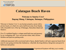 Tablet Screenshot of calataganbeach.tripod.com