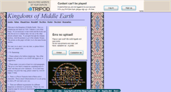 Desktop Screenshot of kingdomofmiddleearth.tripod.com