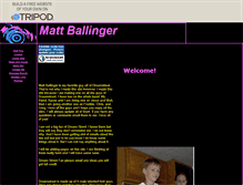 Tablet Screenshot of mattlover777.tripod.com