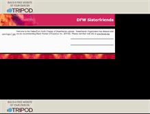 Tablet Screenshot of dfwsisterfriends.tripod.com