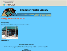 Tablet Screenshot of chandleroklibrary.tripod.com