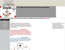 Tablet Screenshot of death-and-roses.tripod.com