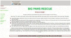 Desktop Screenshot of bigpawsrescue.tripod.com