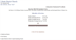Desktop Screenshot of libertybaptist.tripod.com