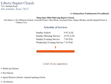 Tablet Screenshot of libertybaptist.tripod.com