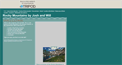 Desktop Screenshot of joshwillgeo.tripod.com