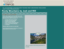 Tablet Screenshot of joshwillgeo.tripod.com