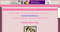 Desktop Screenshot of kelseyadams.tripod.com