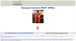 Desktop Screenshot of nepalvolunteer.tripod.com