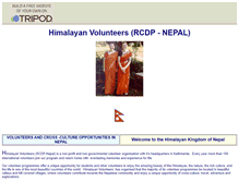 Tablet Screenshot of nepalvolunteer.tripod.com