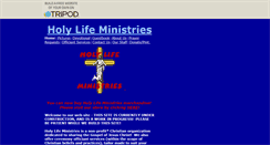 Desktop Screenshot of holylifeministries.tripod.com