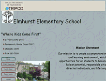 Tablet Screenshot of elmhurstelementary.tripod.com