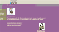Desktop Screenshot of cheapbags.tripod.com
