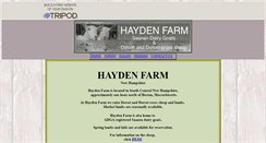 Desktop Screenshot of haydenfarm.tripod.com