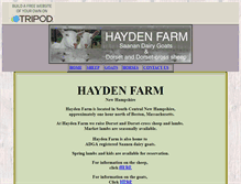Tablet Screenshot of haydenfarm.tripod.com