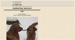 Desktop Screenshot of goldfieldretrievers.tripod.com