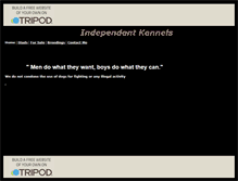 Tablet Screenshot of independentkennels.tripod.com