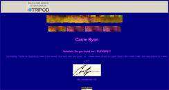 Desktop Screenshot of carrieryan.tripod.com