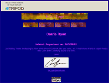 Tablet Screenshot of carrieryan.tripod.com