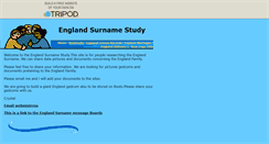 Desktop Screenshot of england-surname.tripod.com