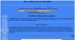 Desktop Screenshot of blueslyrics.tripod.com