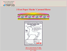 Tablet Screenshot of papermachehorses4u.tripod.com