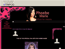 Tablet Screenshot of phoebemariemusic.tripod.com