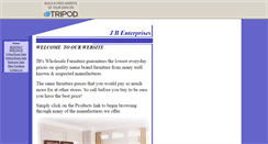 Desktop Screenshot of jbwholesalefurniture.tripod.com