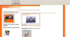 Desktop Screenshot of findahorse.com.tripod.com