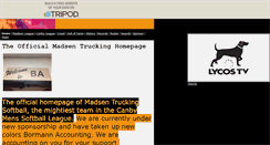 Desktop Screenshot of madsentrucking.tripod.com