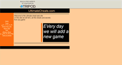 Desktop Screenshot of cheatmaster777.tripod.com
