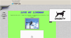 Desktop Screenshot of lovemylineman.tripod.com