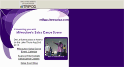 Desktop Screenshot of milwaukeesalsa.tripod.com