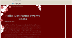Desktop Screenshot of polkadotpygmygoats.tripod.com