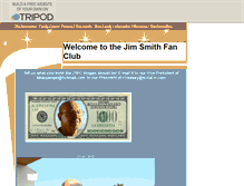 Tablet Screenshot of jimsmithfanclub.tripod.com