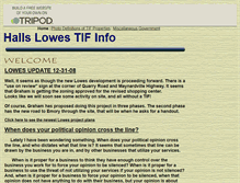 Tablet Screenshot of hallslowestifinfo.tripod.com