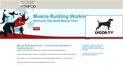 Desktop Screenshot of musclebuildingworkouts.tripod.com
