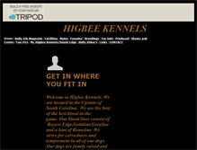 Tablet Screenshot of higbeekennels.tripod.com