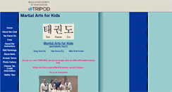 Desktop Screenshot of martialartsforkids.tripod.com