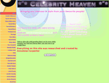 Tablet Screenshot of celeb-heaven.tripod.com